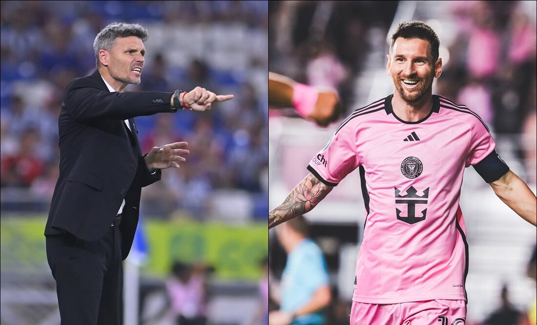 Tano Ortiz y Lionel Messi. FOTO: Imago7 / @InterMiamiCF