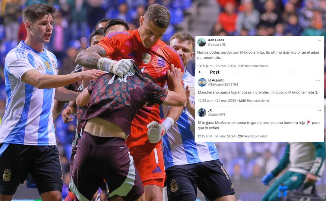 Fabricio Iacovich, portero de Argentina, inició una bronca con un jugador mexicano. Foto: Imago7