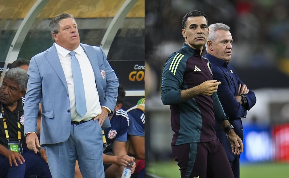 Miguel Herrera, Rafael Márquez y Javier Agurire durante la Copa Oro con Costa Rica y México, respectivamente - Fotos: AP e Imago7