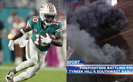 NFL: Bomberos intentan apagar incendio en la casa de Tyreek Hill, quien entrenaba con los Miami Dolphins