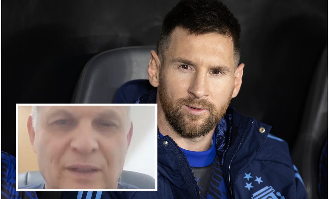 Leo Messi y padre que le pidió ayuda para rescatar a su hijo / FOTO: Xinhua y captura