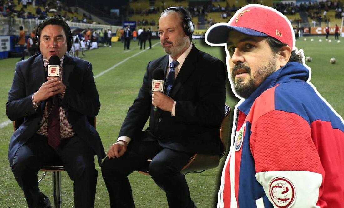 Roberto Gómez Junco, analista de ESPN, aseguró que Amaury Vergara no sabe nada de futbol. Foto: Imago7