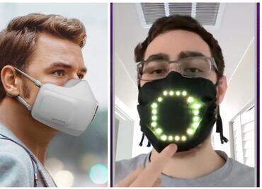 5 impresionantes cubrebocas electrónicos contra el Covid-19