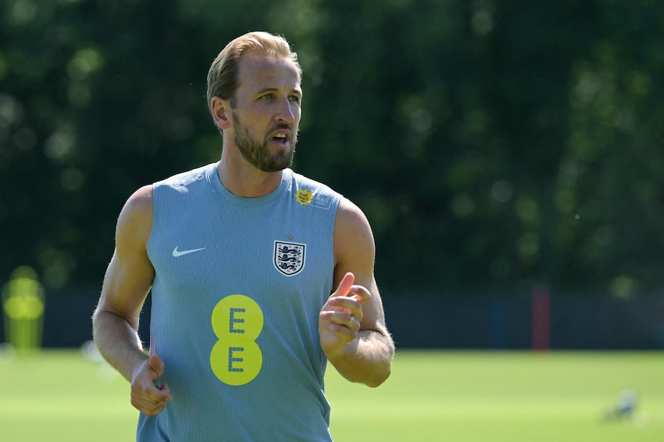 Harry Kane en entrenamiento, previo al debut de Inglaterra en el Mundial de 2026 - Foto: AFP