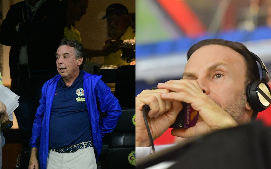Emilio Azcárraga en la final del Clausura 2024 y Luis Roberto Alves "Zague" narrando un partido - Fotos: Imago7