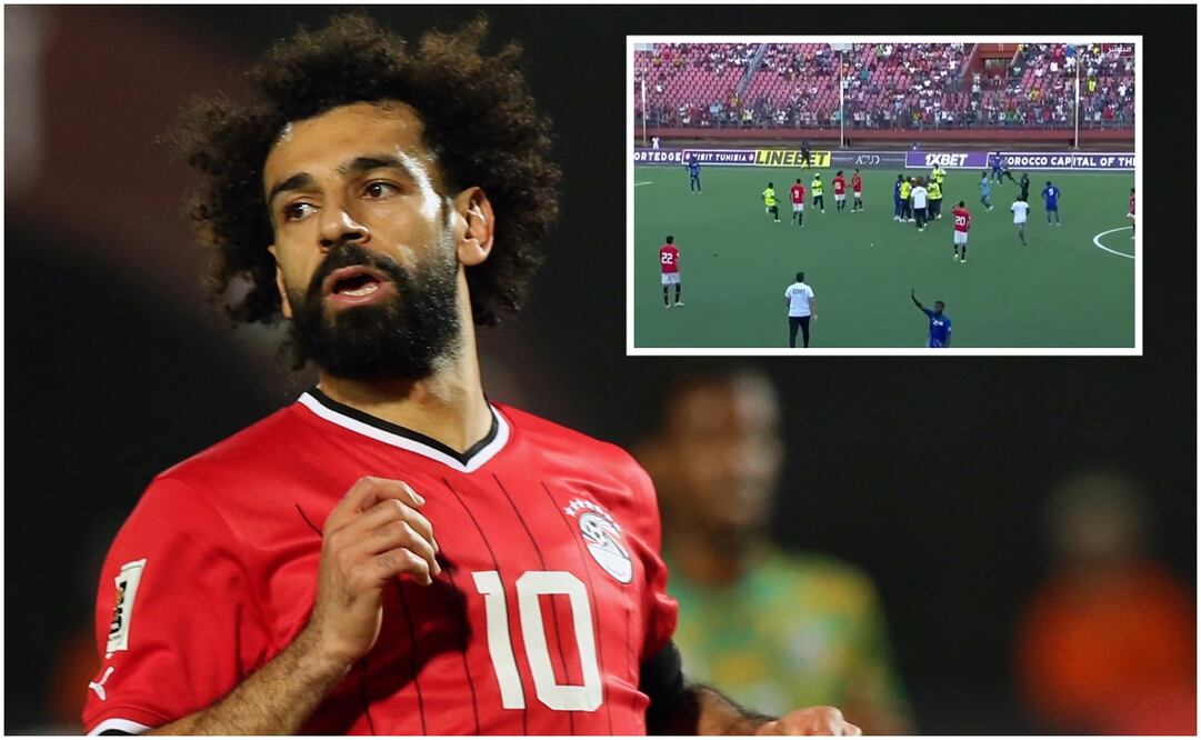 Mohamed Salah con la selección de Egipto / FOTO: EFE y captura