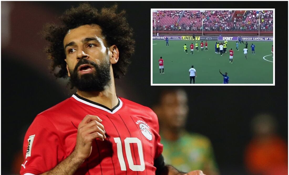 Mohamed Salah con la selección de Egipto / FOTO: EFE y captura