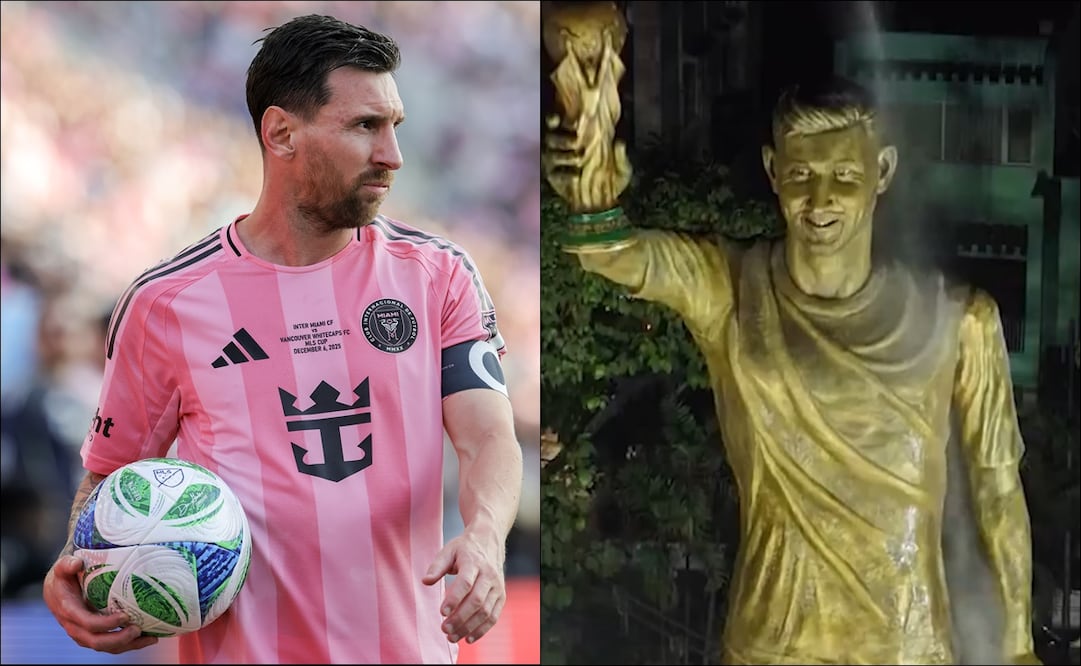 Estatua de Lionel Messi en la India desata polémicas sobre su parecido. FOTOS: EFE / Especial