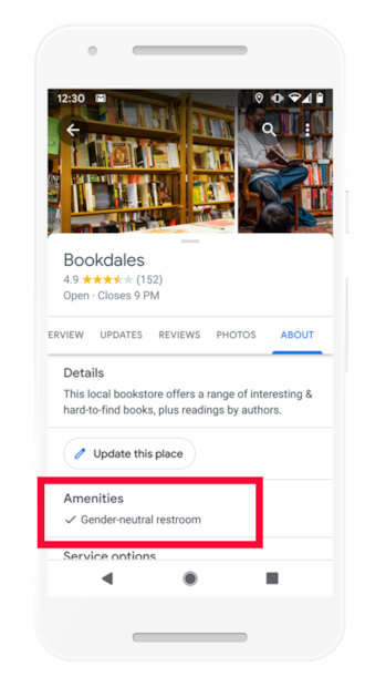 Google Maps ya te informa si un lugar tiene baños de género neutro