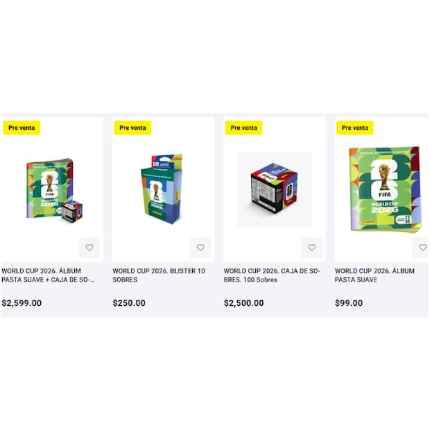 Ya inició la preventa del álbum del Mundial 2026. FOTO: tiendapanini.com.mx