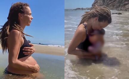 Video: Mujer da a luz a la orilla de la playa y se hace viral