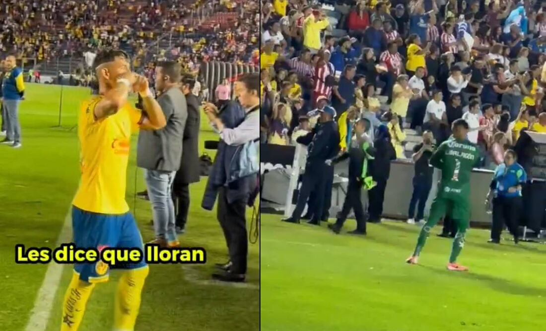 Los jugadores del América se burlaron de la afición de Chivas. Foto: Especial.
