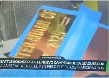 Apple TV mostró en su transmisión que el trofeo de la Leagues Cup ya tenía grabado en nombre de Inter Miami; lo cambiaron de último momento