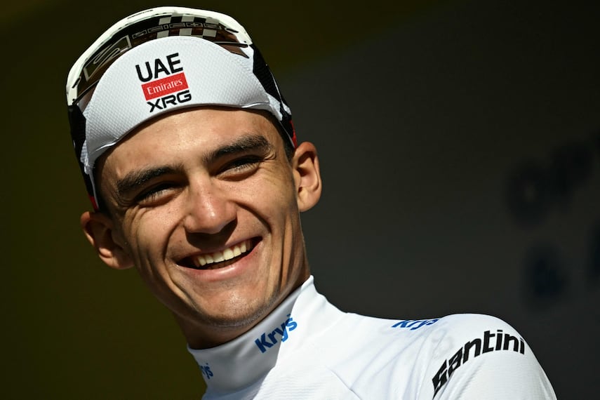El ciclista mexicano Isaac del Toro - Foto: AFP