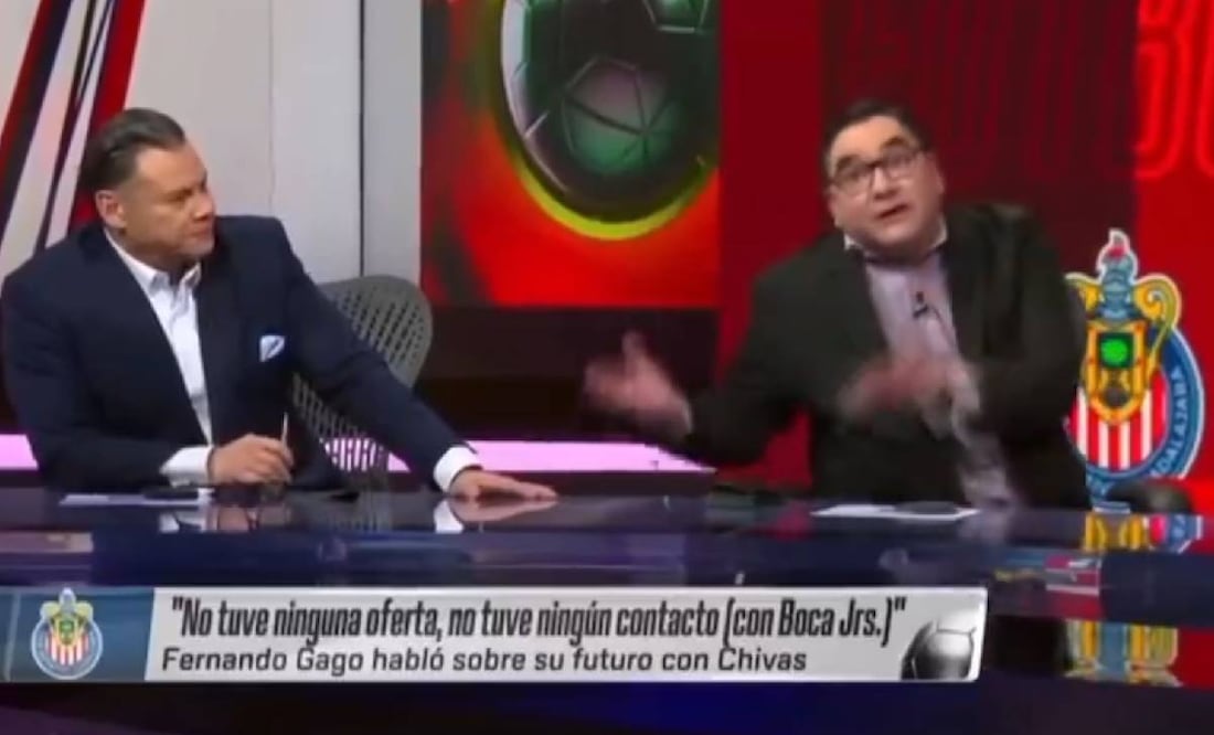 Jorge Pietrasanta tuvo una fuerte discusión con Dionisio Estrada tras asegurar que Fernando Gago no se iba de Chivas. Foto: Especial
