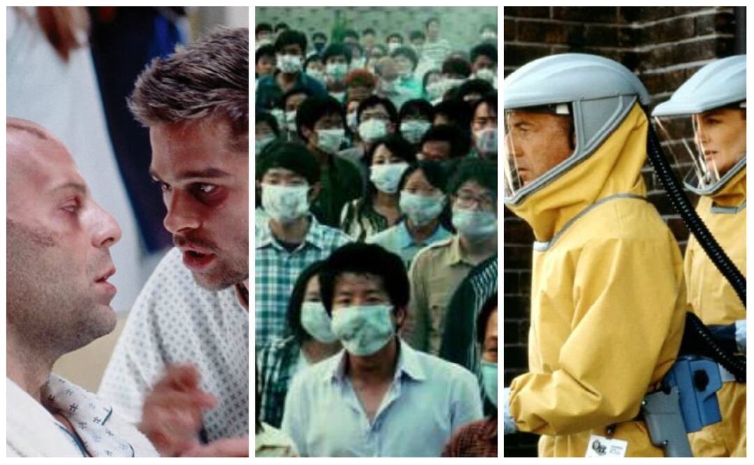 Foto: "12 monos" de Universal Studios/ "The Flu" de iFilm Corp/ "Epidemia" de Warner Bros., Arnold Kopelson Productions
