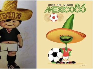 ¿Cuáles fueron las mascotas de México en los Mundiales de 1970 y 1986?