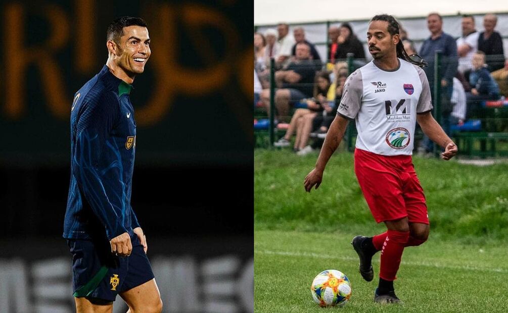 Cristiano Ronaldo y Fábio Paim. Fuente: Producción De10