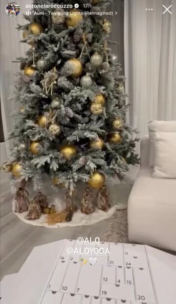 Antonella Roccuzzo se anticipó a la navidad. Fuente: Instagram @antonelaroccuzzo