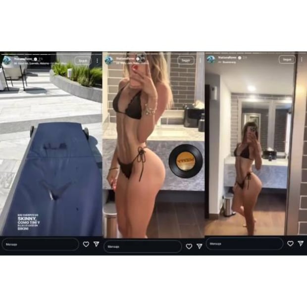 Tatiana Flores publicó una foto después de que estuvo en la piscina. Foto: Especial