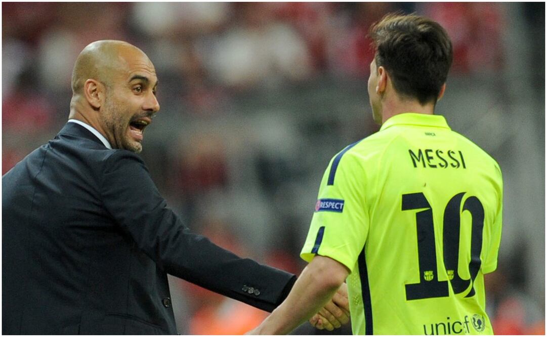 Pep Guardiola y Leo Messi en un Bayern vs Barcelona / FOTO: EFE