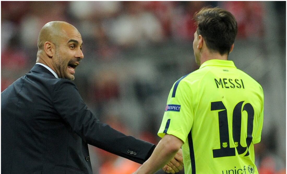 Pep Guardiola y Leo Messi en un Bayern vs Barcelona / FOTO: EFE