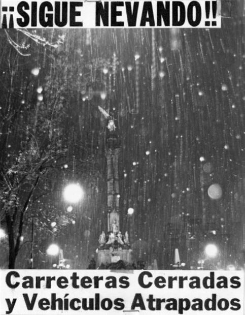 1967: Fotos de la última nevada que ocurrió en la Ciudad de México