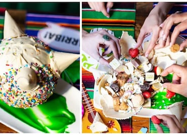¡Piñata de chocolate! El delicioso postre de un chef mexicano en NY