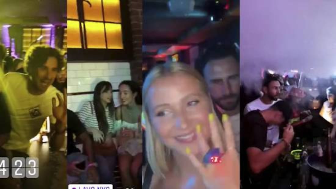 Chicharito Hernández estuvo en la fiesta que varios seleccionados organizaron en Nueva York. Foto: Especial