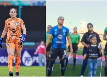 Portera de Gallos Femenil protagonizó conmovedor momento con niña invidente del protocolo de Liga MX