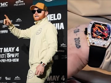 ¡Se va a ir de lado! Saúl Álvarez presumió su reloj de 1.5 millones de dólares