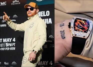 ¡Se va a ir de lado! Saúl Álvarez presumió su reloj de 1.5 millones de dólares