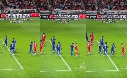 ¿Por eso se fue? Juan Escobar fue captado empujando a Nacho Rivero durante el Toluca vs Cruz Azul