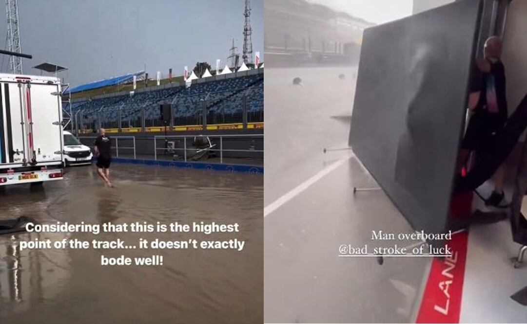 Fuertes lluvias provocan que el Hungaroring se inunde - Foto: Especial