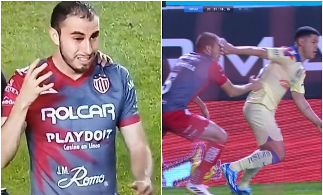 Mayorga recibió un fuerte manotazo en el partido frente a América - Foto: Especial