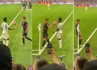 Vinícius realizó un polémico gesto contra Joshua Kimmich para ganar tiempo a favor del Real Madrid