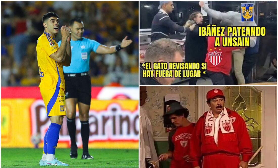 Los mejores memes de la polémica arbitral de Tigres vs Necaxa Foto: Especial