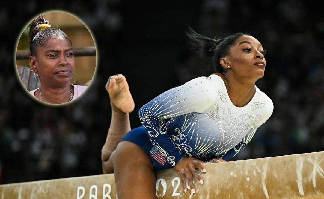 Shanon y Simone Biles. FOTOS: AFP / DailyMail.com