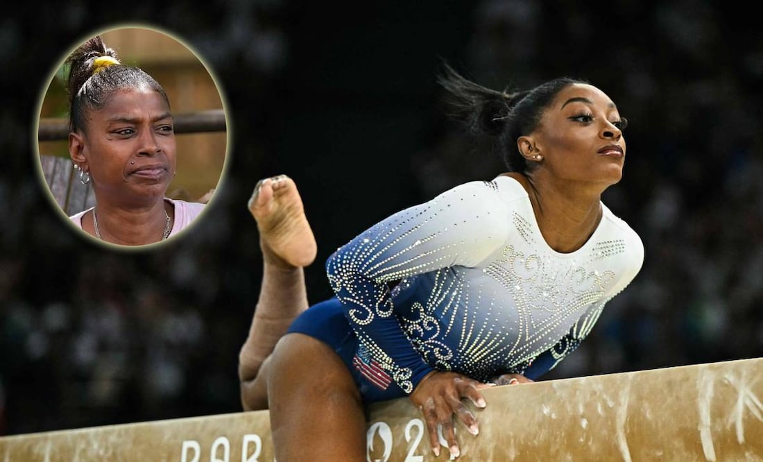 Shanon y Simone Biles. FOTOS: AFP / DailyMail.com