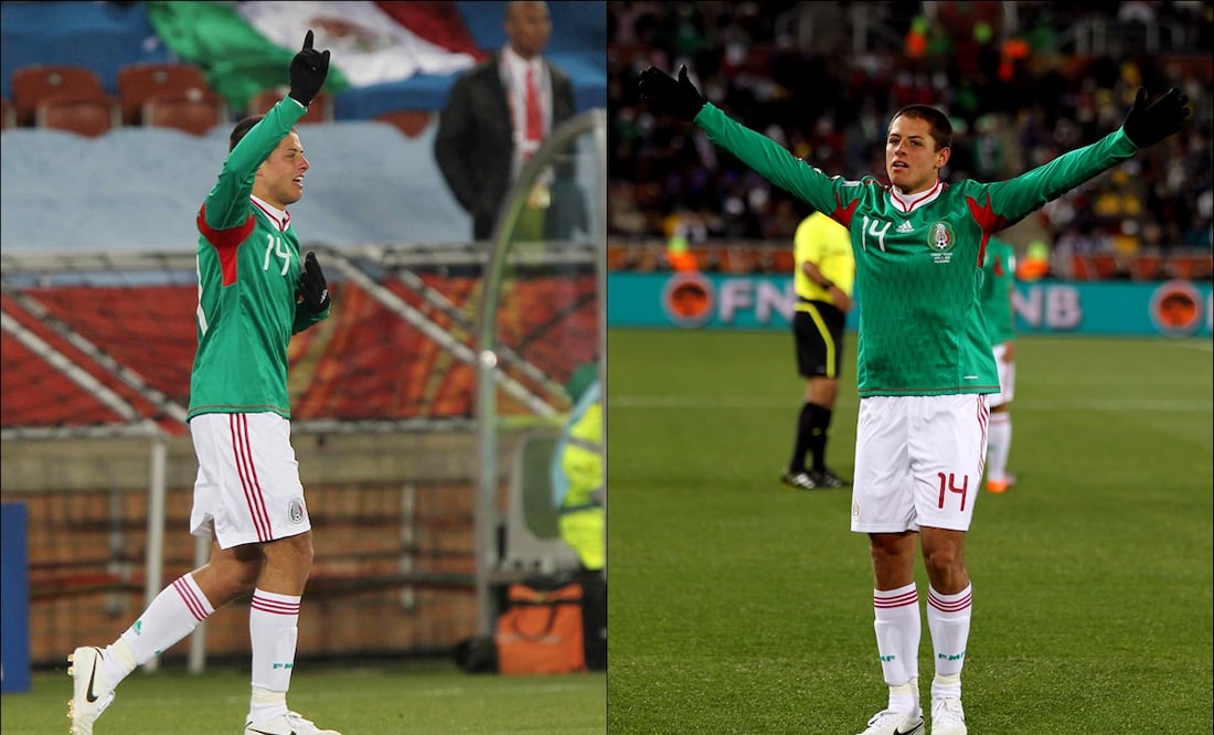 Un día como hoy, 17 de junio, Chicharito Hernández marcaba su primer gol en Copas del Mundo / FOTOS: Archivo EL UNIVERSAL