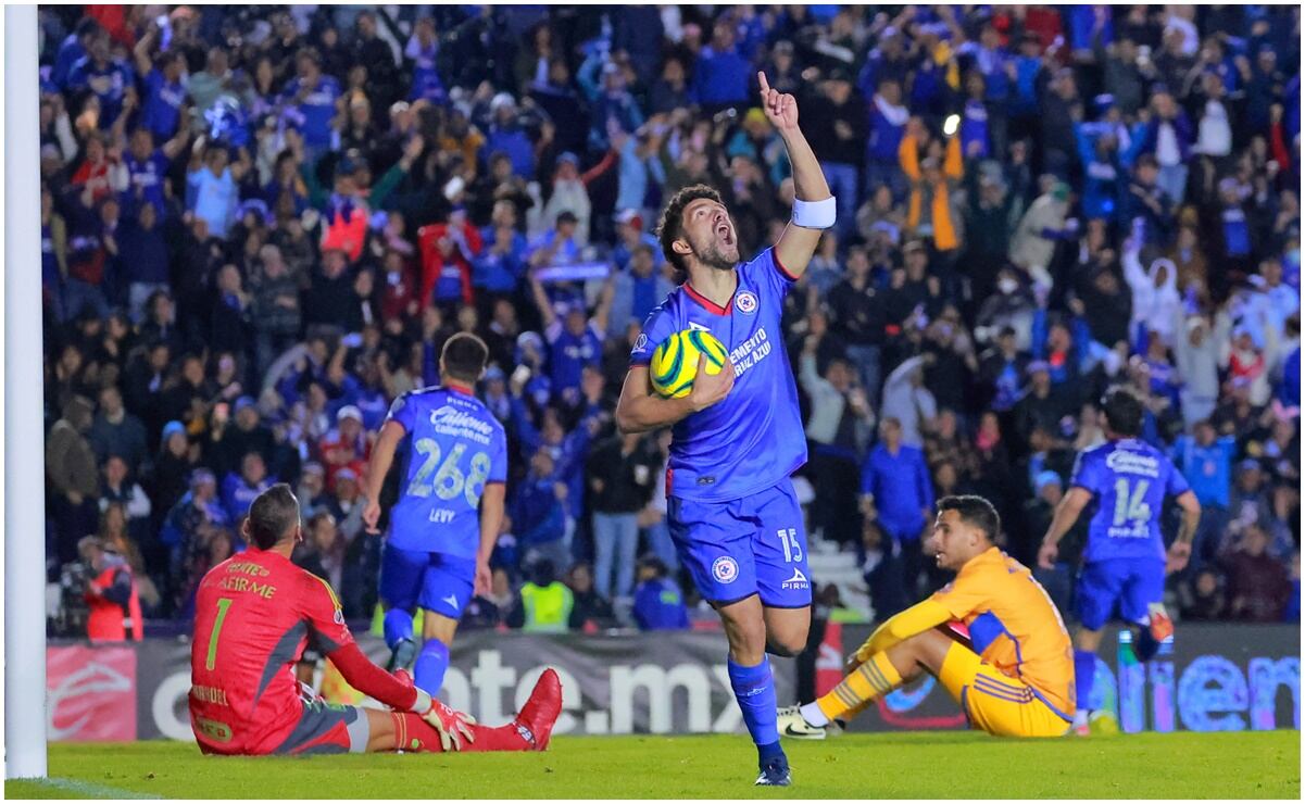 Cruz Azul se impone a Tigres y suma su quinta victoria de forma consecutiva