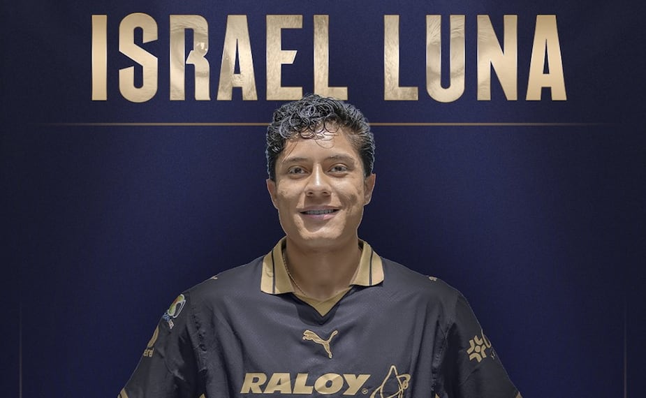 Israel Luna, el nuevo refuerzo de los Pumas para el Apertura 2026. FOTO: @PumasMX