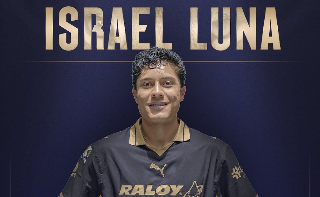 Israel Luna, el nuevo refuerzo de los Pumas para el Apertura 2026. FOTO: @PumasMX