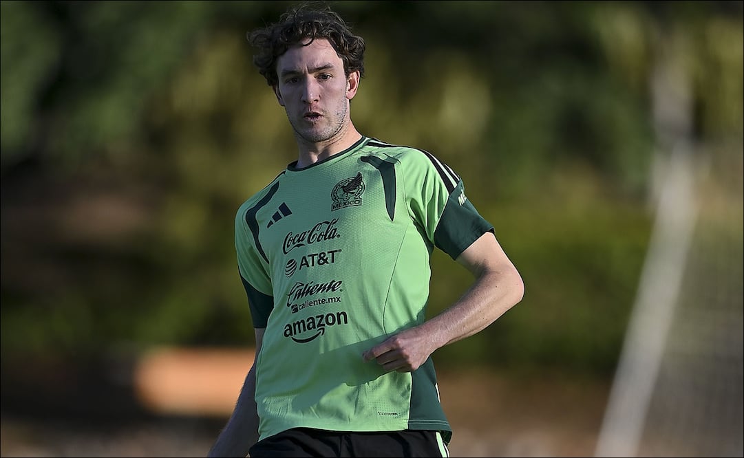 Marcel Ruiz, durante un entrenamiento con la Selección Mexicana. FOTO: Imago7