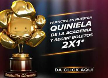 Cinemex te invita a participar en la quiniela “Estatuillas Cinemex”