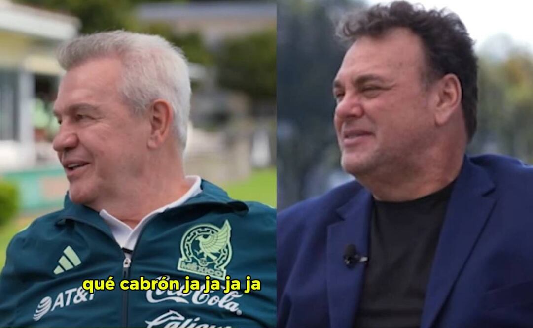 David Faitelson puso en jaque a Javier Aguirre con una serie de preguntas. Foto: Especial