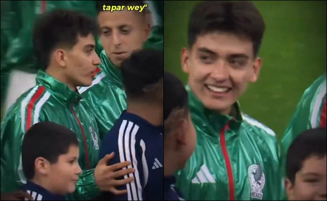Así fue el momento divertido que vivó Gil Mora previo al inicio del partido ante Ecuador. FOTOS: Capturas