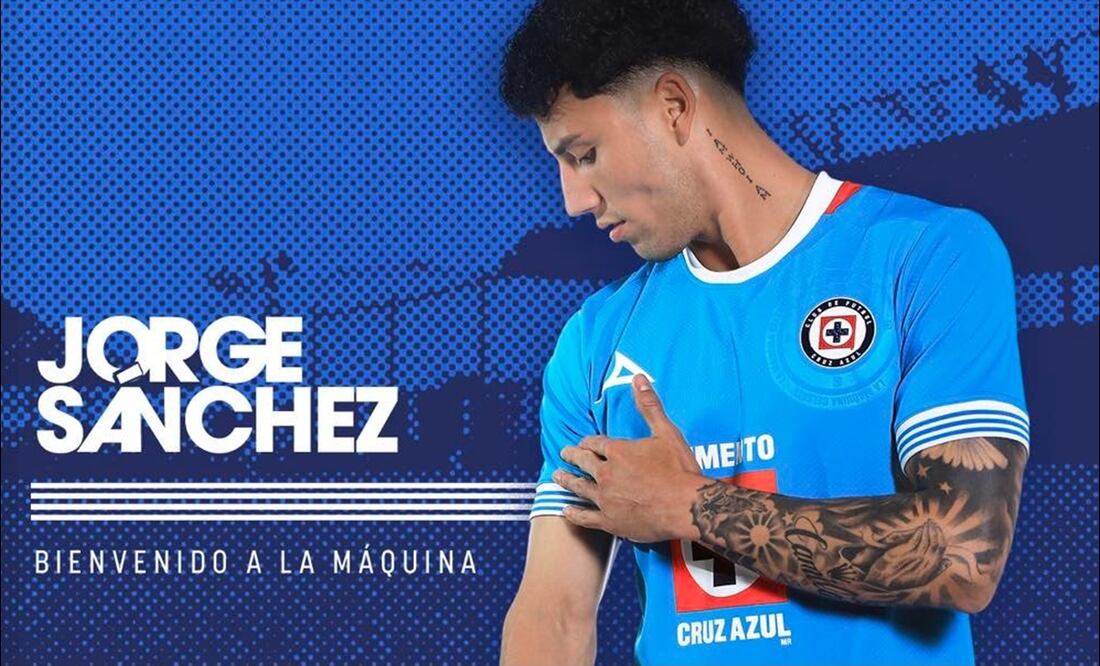 Jorge Sánchez, nuevo jugador de Cruz Azul. FOTO: @CruzAzul