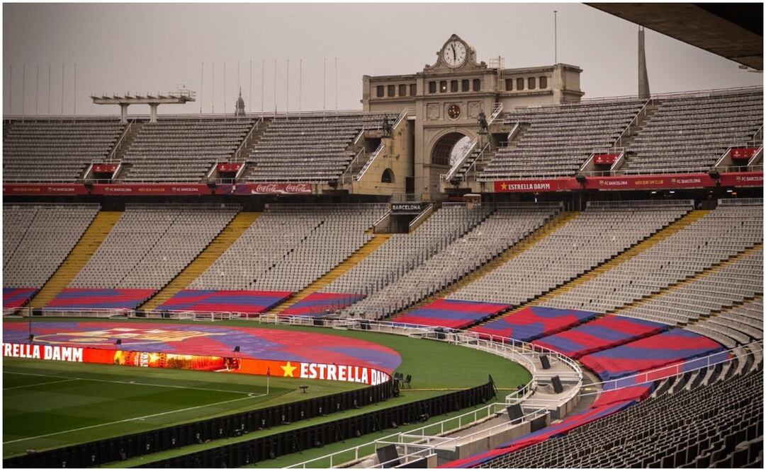 El juego entre Barcelona y Osasuna estaba por comenzar en Montjuic | FOTO: @fcbarcelona