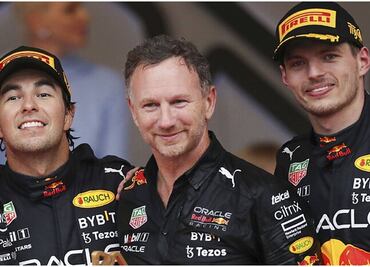 Christian Horner reconoce a 'Checo' por soportar a Verstappen